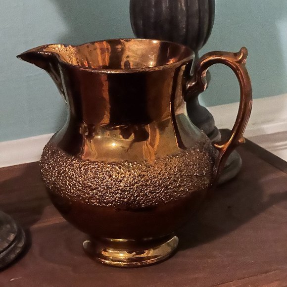 Copper Luster Pitcher - Picture 2 of 12